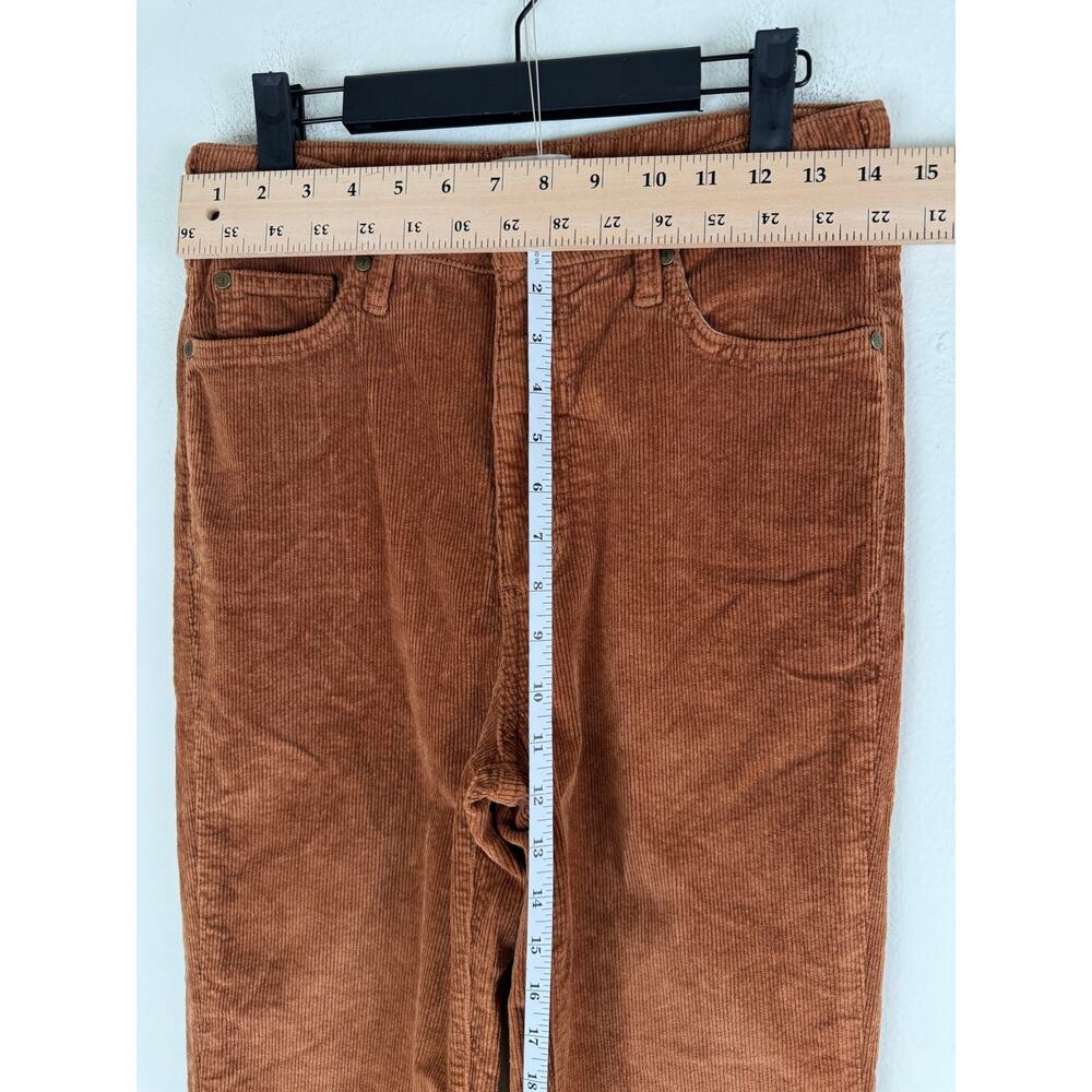 Pilcro Scotty Cuffed High Rise Straight Corduroy Pants Adobe 27 - Picture 13 of 15